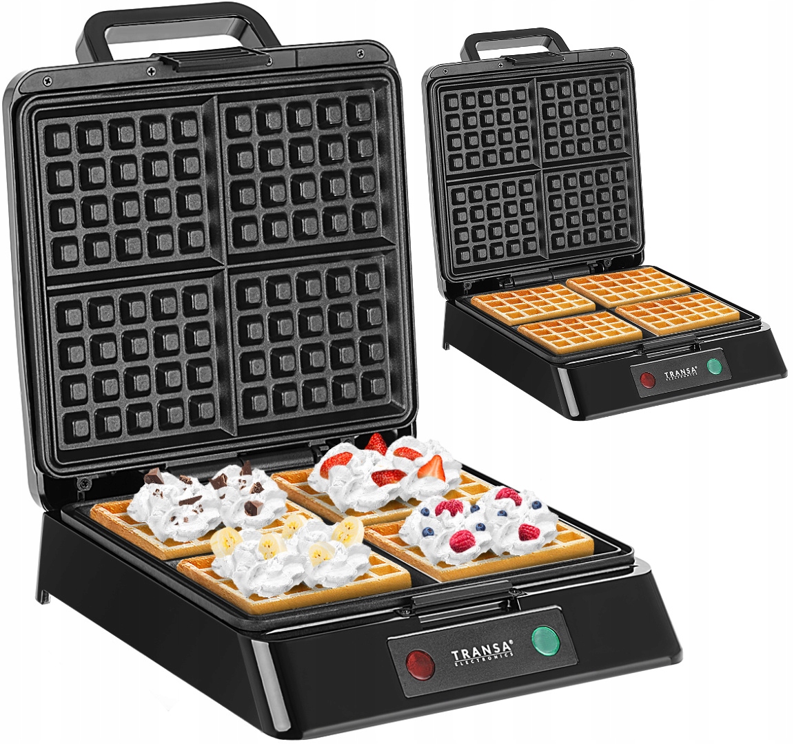 Vaflovač Transa Electronics TE-33 1500 W čierny